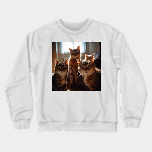 The cats Crewneck Sweatshirt by Imagier